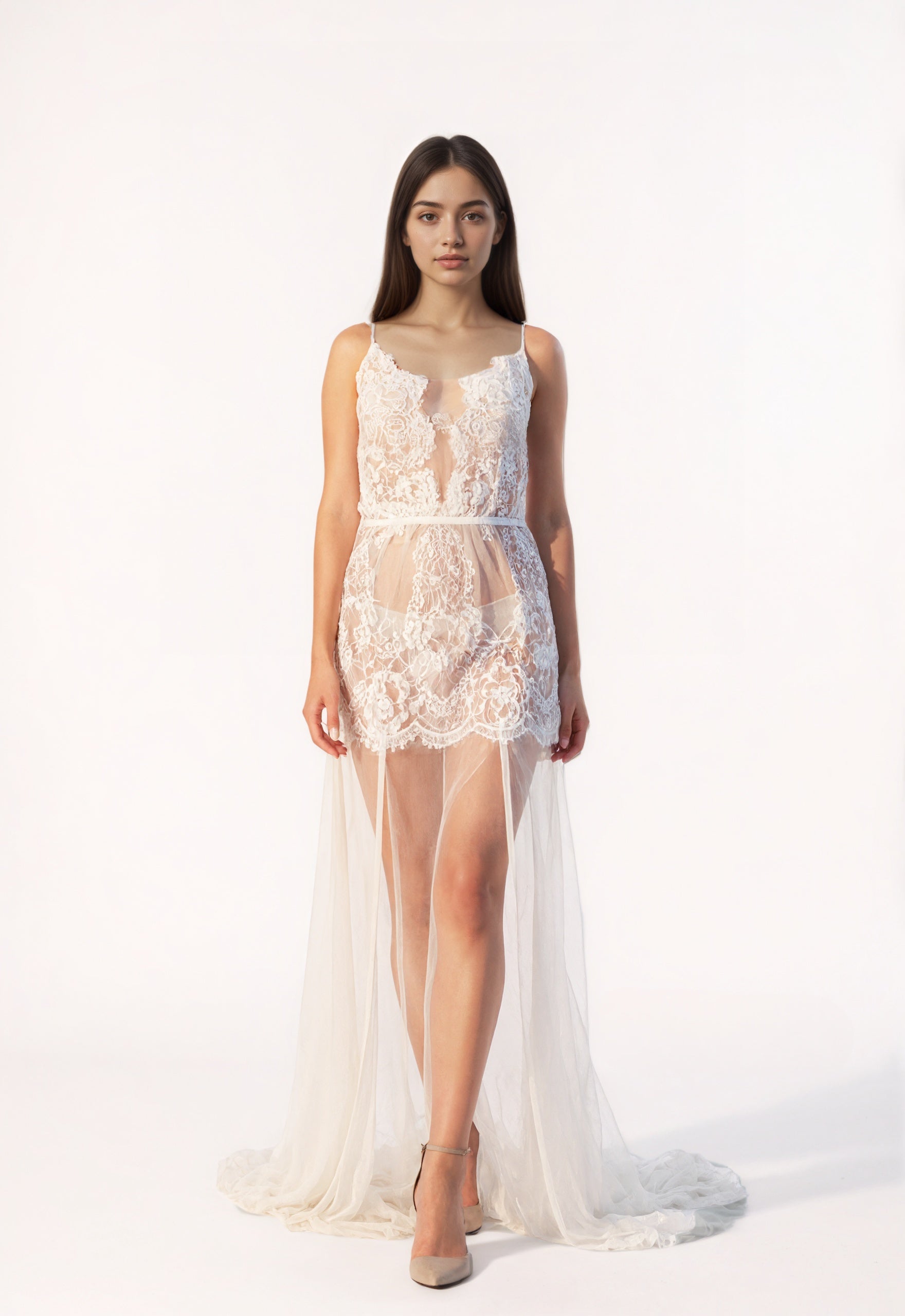 Long Robe Sheer Lingerie