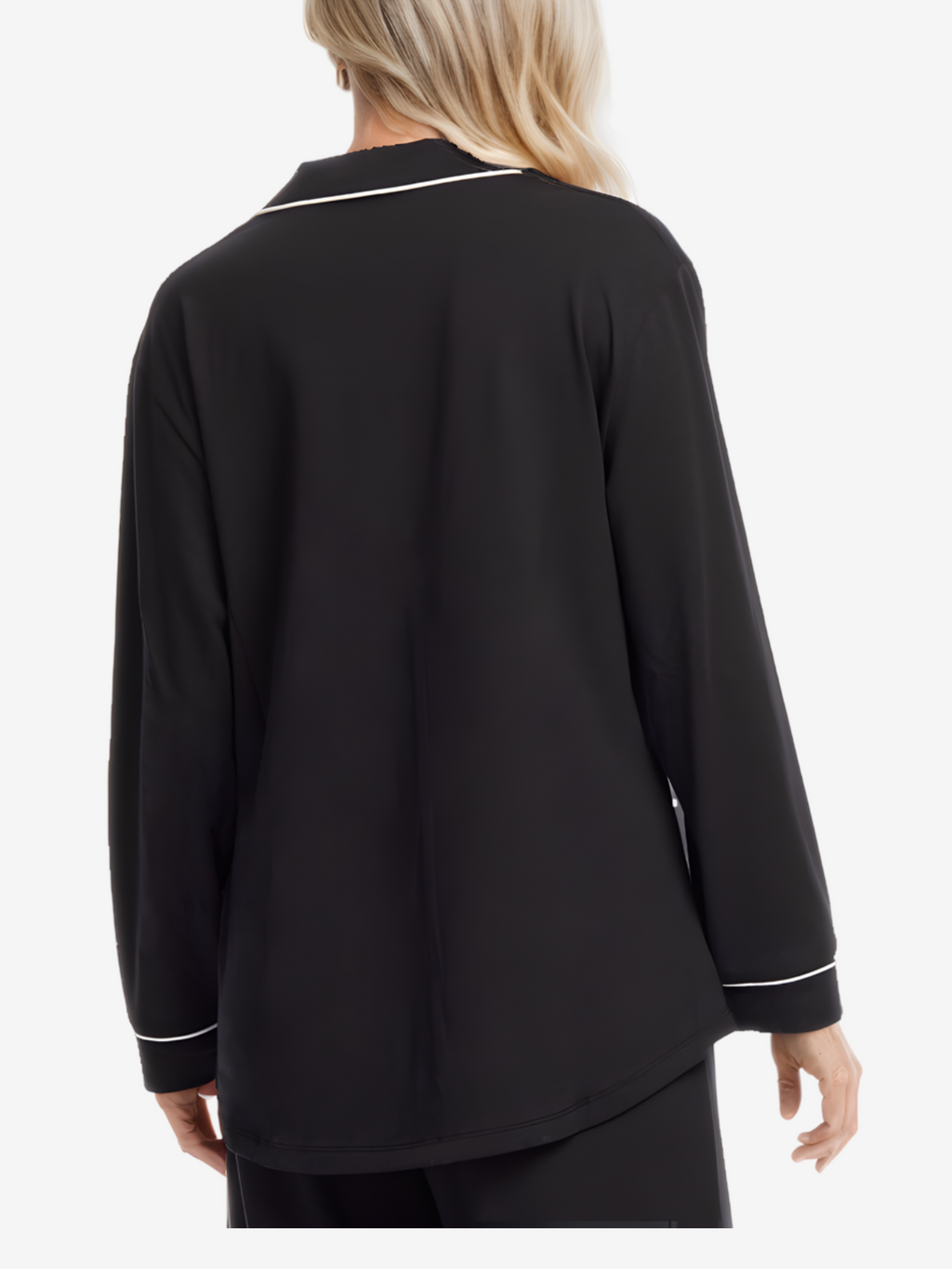 Women’s Long Sleeve Button Up Loungeware Pajama Shirt