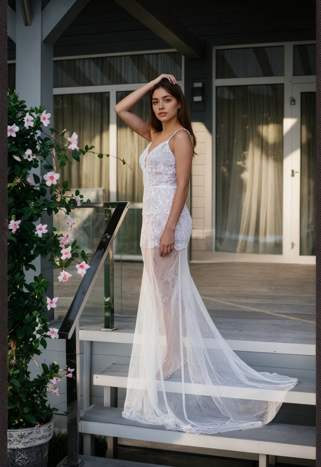 Long Robe Sheer Lingerie