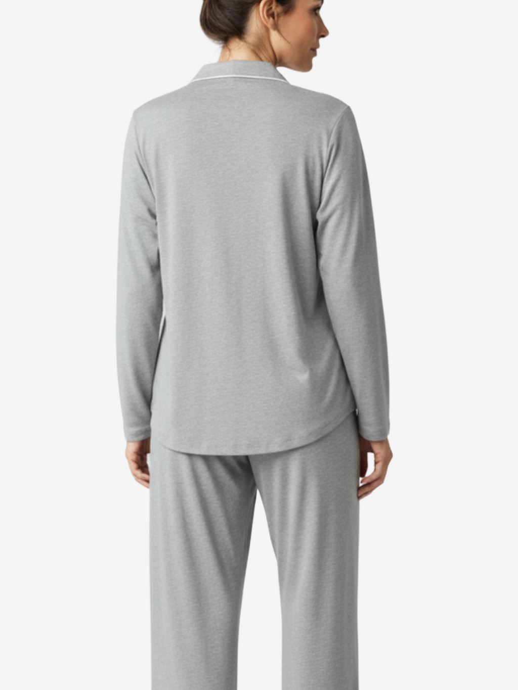 Women’s Long Sleeve Button Up Loungeware Pajama Shirt