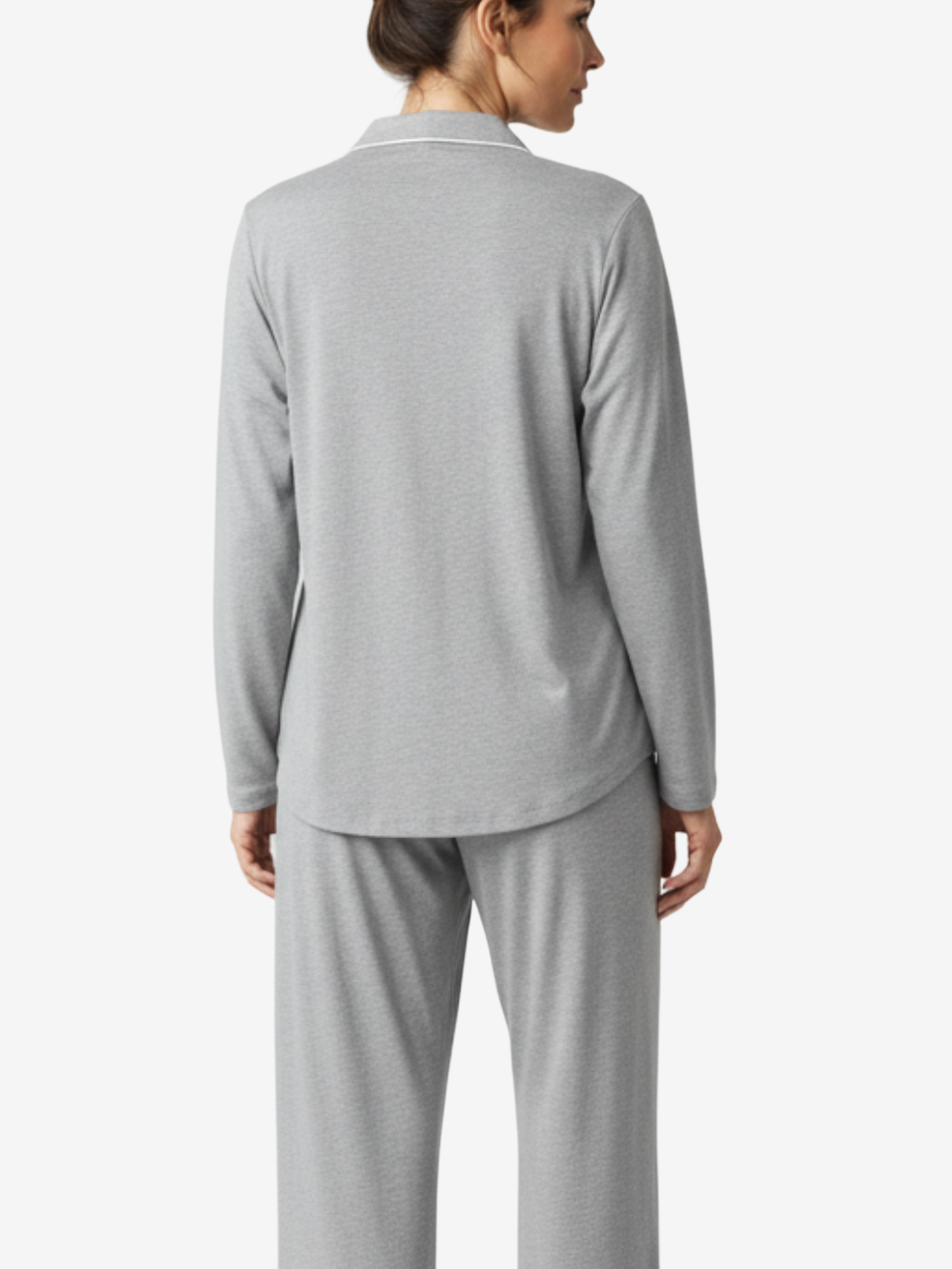 Women’s Long Sleeve Button Up Loungeware Pajama Shirt