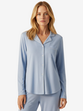 Women’s Long Sleeve Button Up Loungeware Pajama Shirt