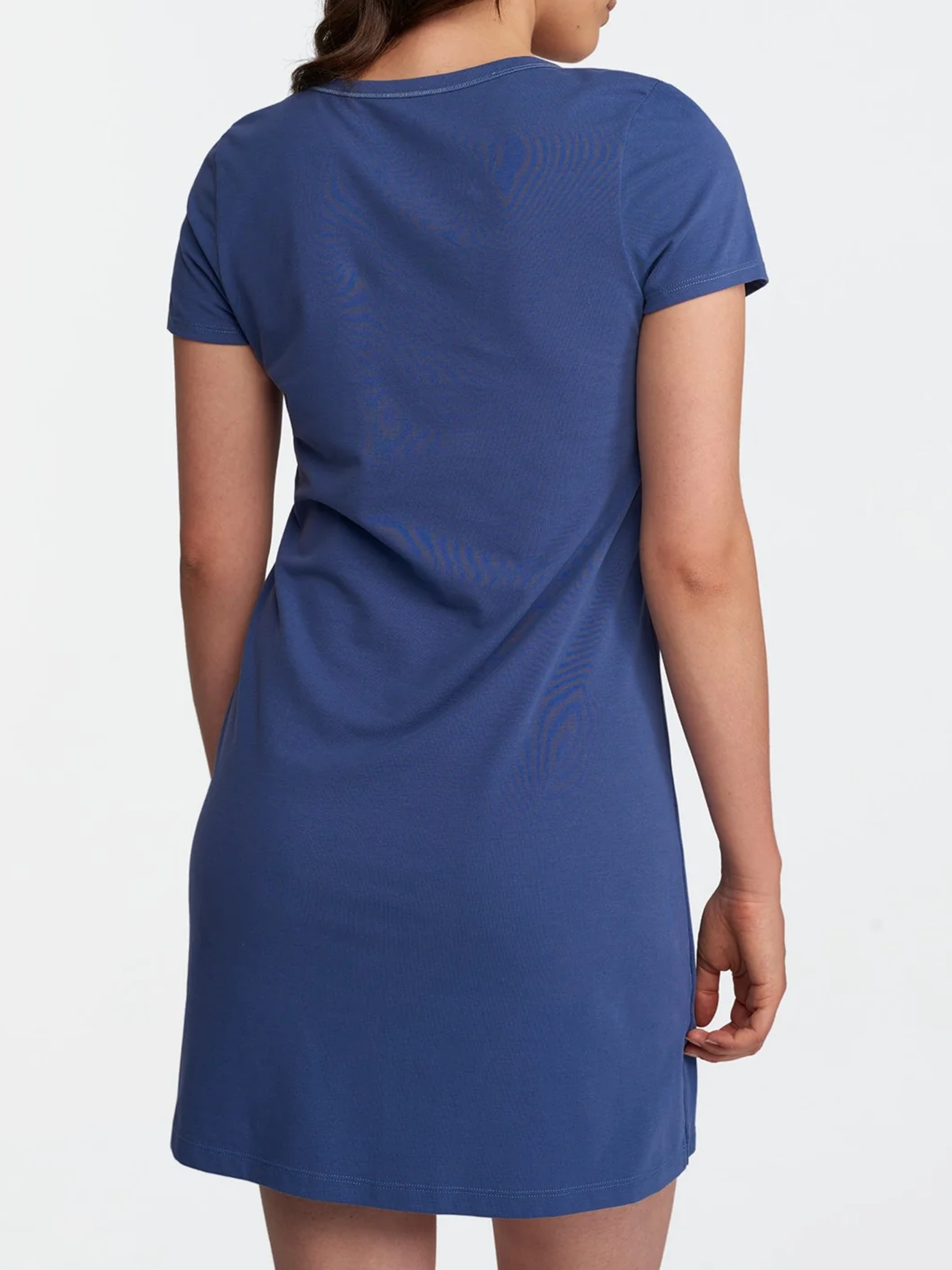 Black V-Neck Loungeware Pajama Sleeper Dress
