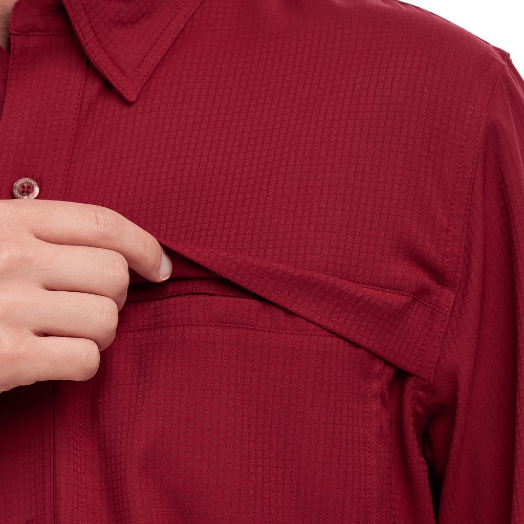 Men’s Oxford English Style Long Sleeve Dress Shirt