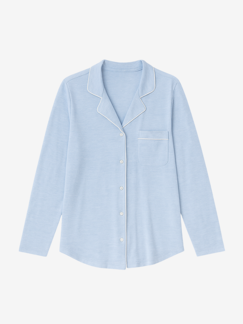 Women’s Long Sleeve Button Up Loungeware Pajama Shirt