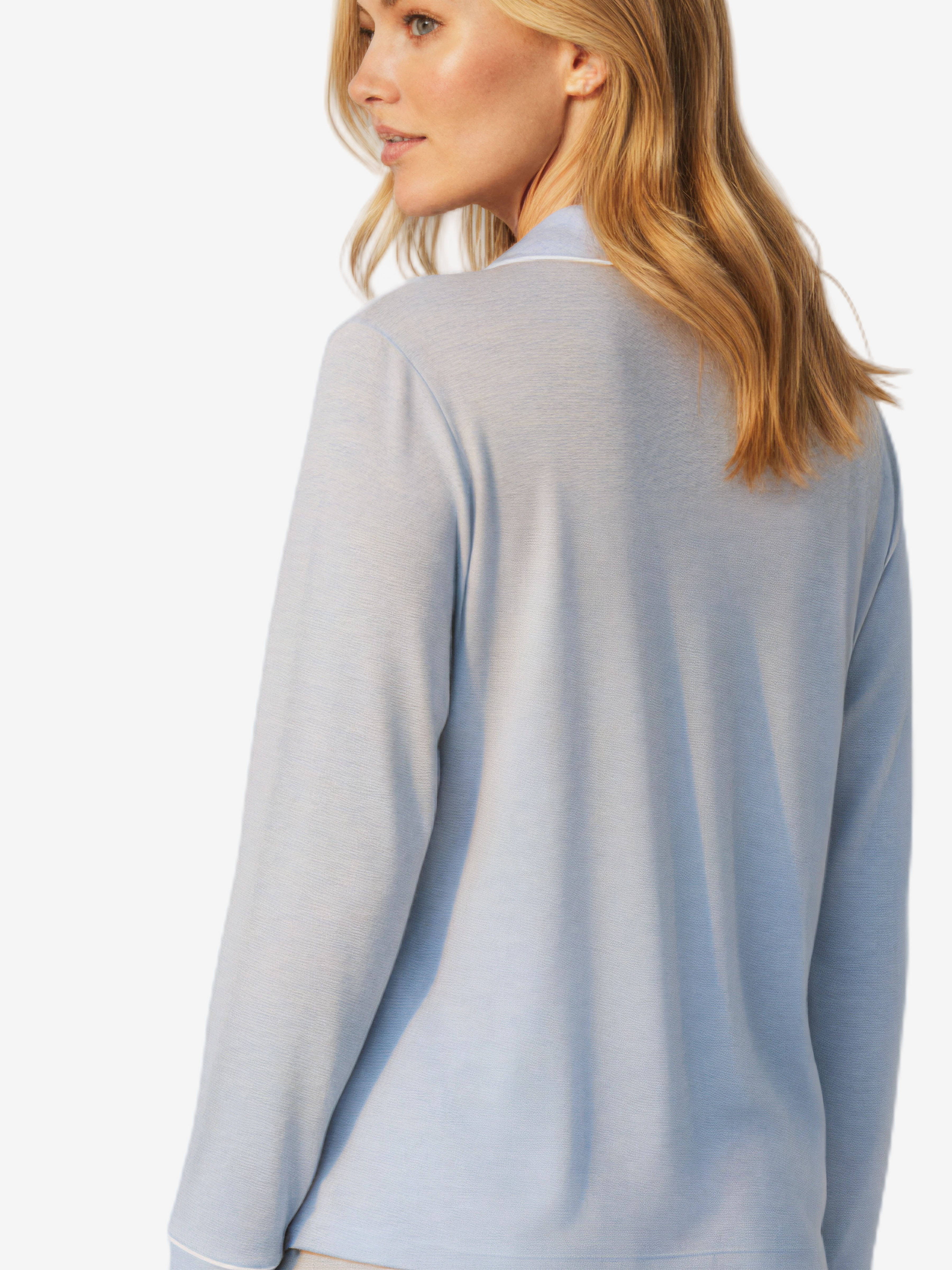 Women’s Long Sleeve Button Up Loungeware Pajama Shirt