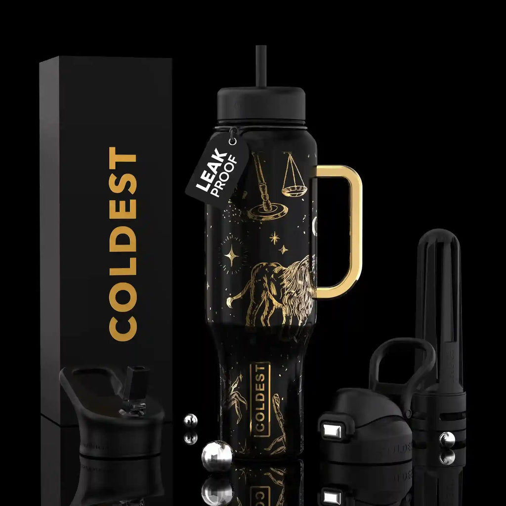 COLDEST PINK STAINLESS STEEL WATER BOTTLE 5 PIECE SET