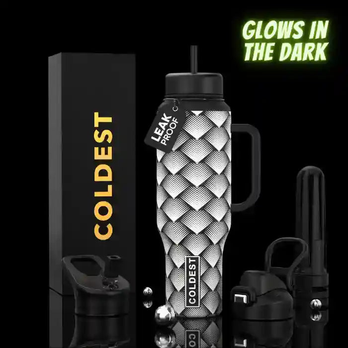 COLDEST PINK STAINLESS STEEL WATER BOTTLE 5 PIECE SET