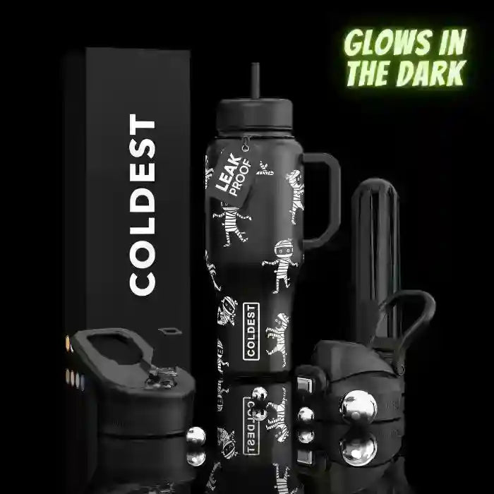 COLDEST PINK STAINLESS STEEL WATER BOTTLE 5 PIECE SET