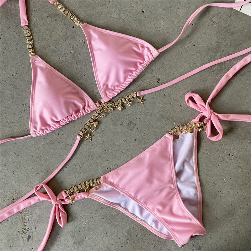 String Bikini Double Bedazzled