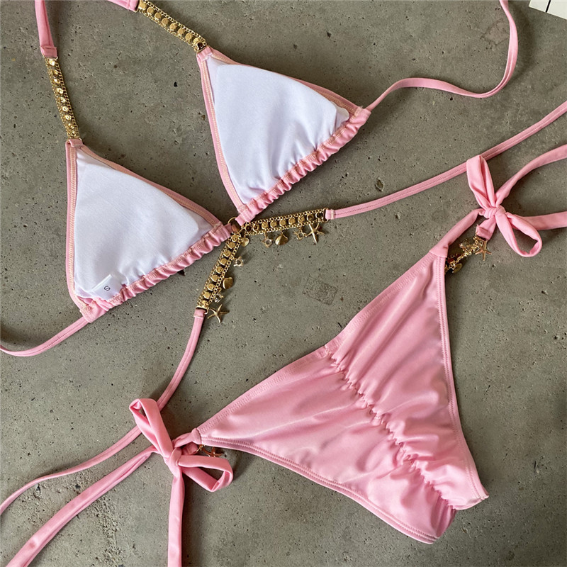 String Bikini Double Bedazzled