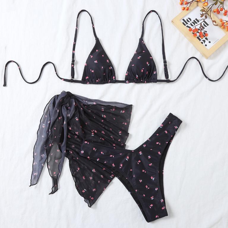 3 Piece Traditional Triangle Bikini