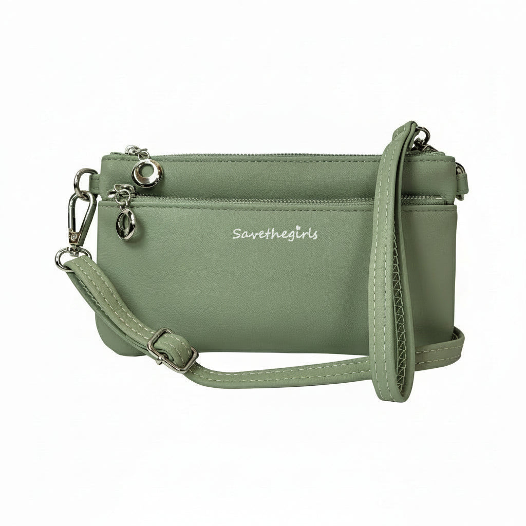 Bella Messenger Crossbody Bag—RFID Protection