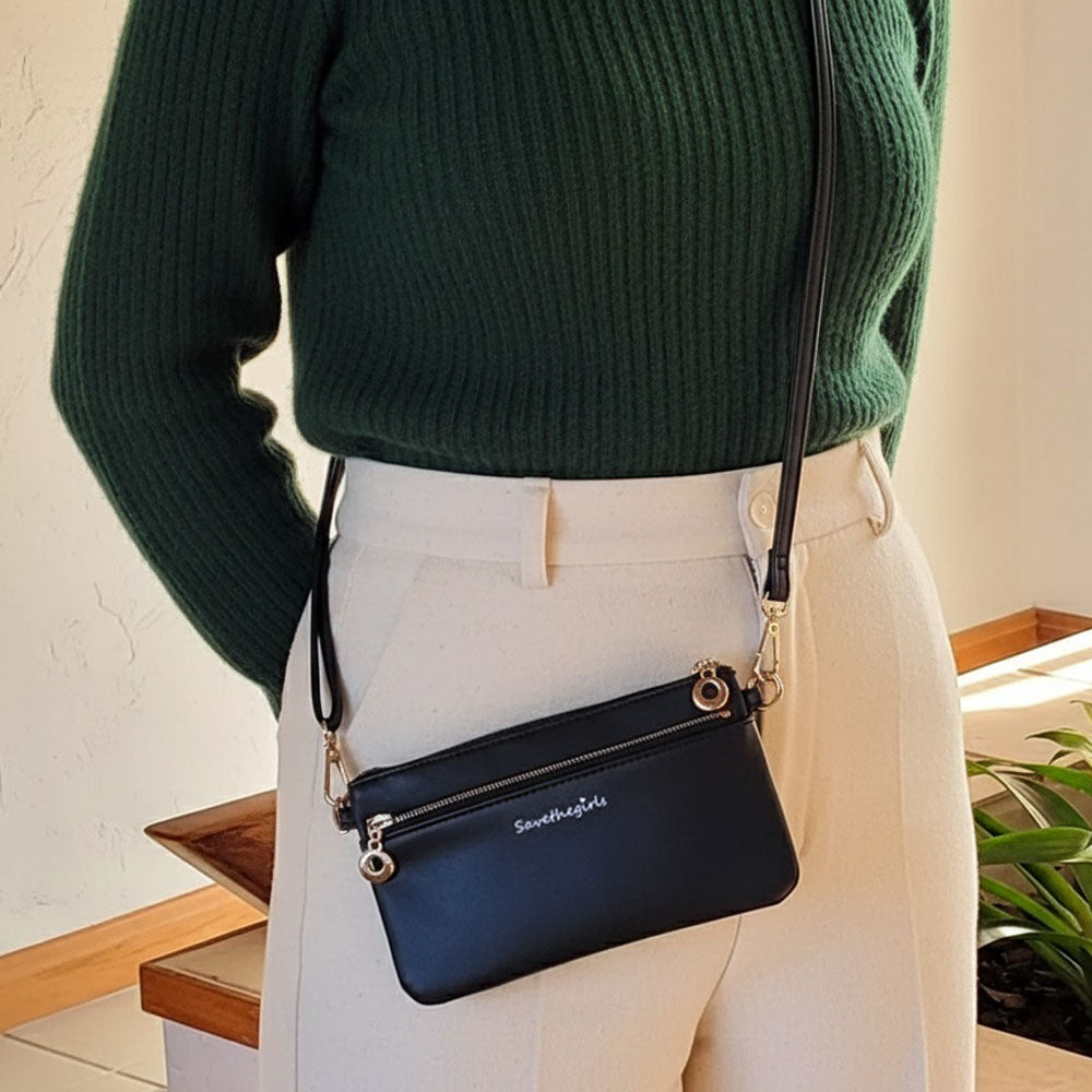 Bella Messenger Crossbody Bag—RFID Protection