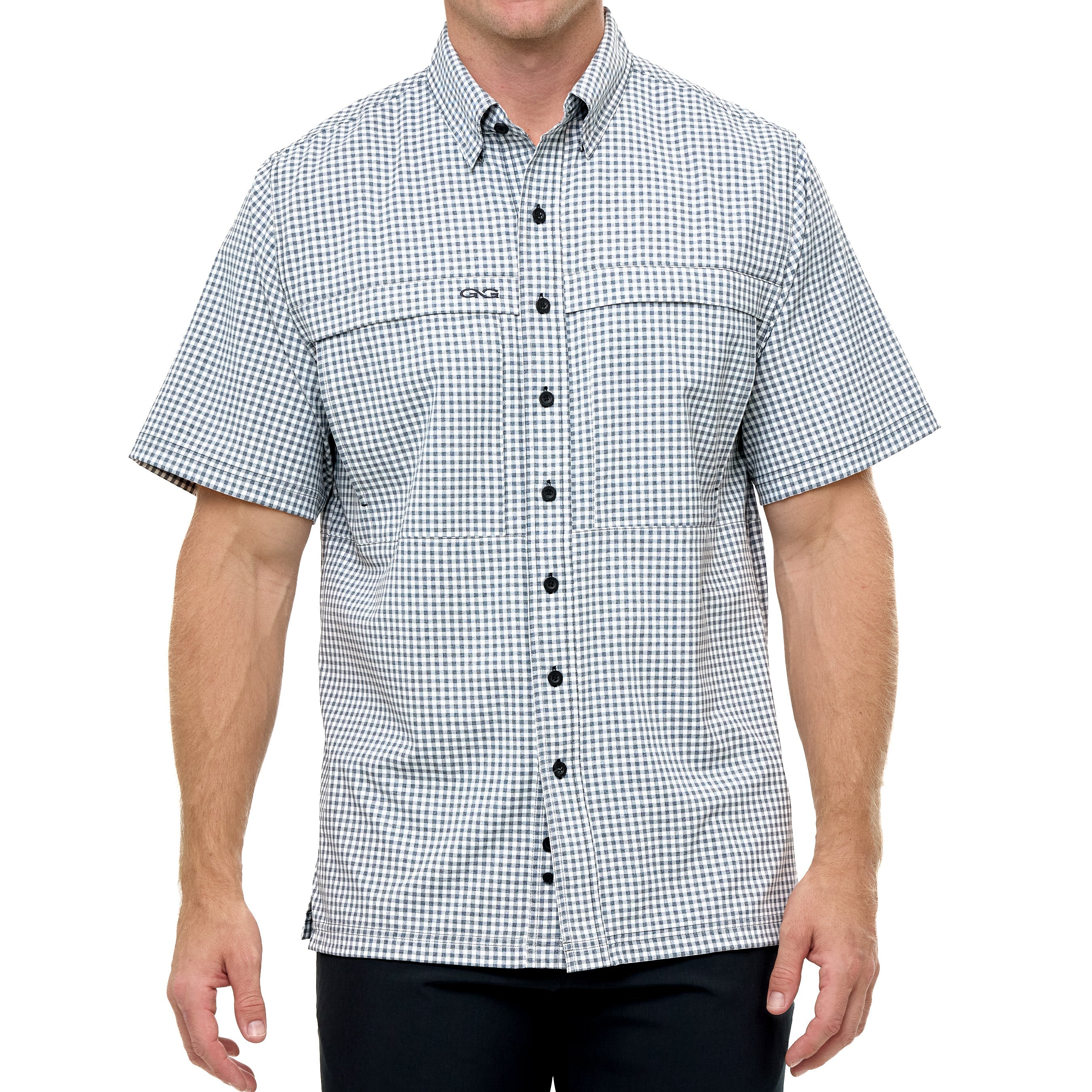 Casual Button Down Short Sleeve Dress Shirt