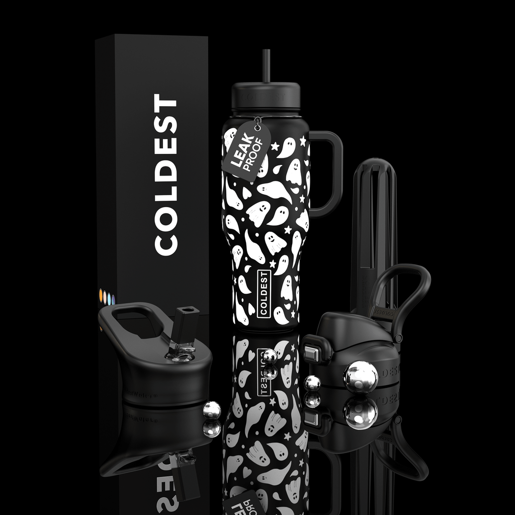 COLDEST PINK STAINLESS STEEL WATER BOTTLE 5 PIECE SET
