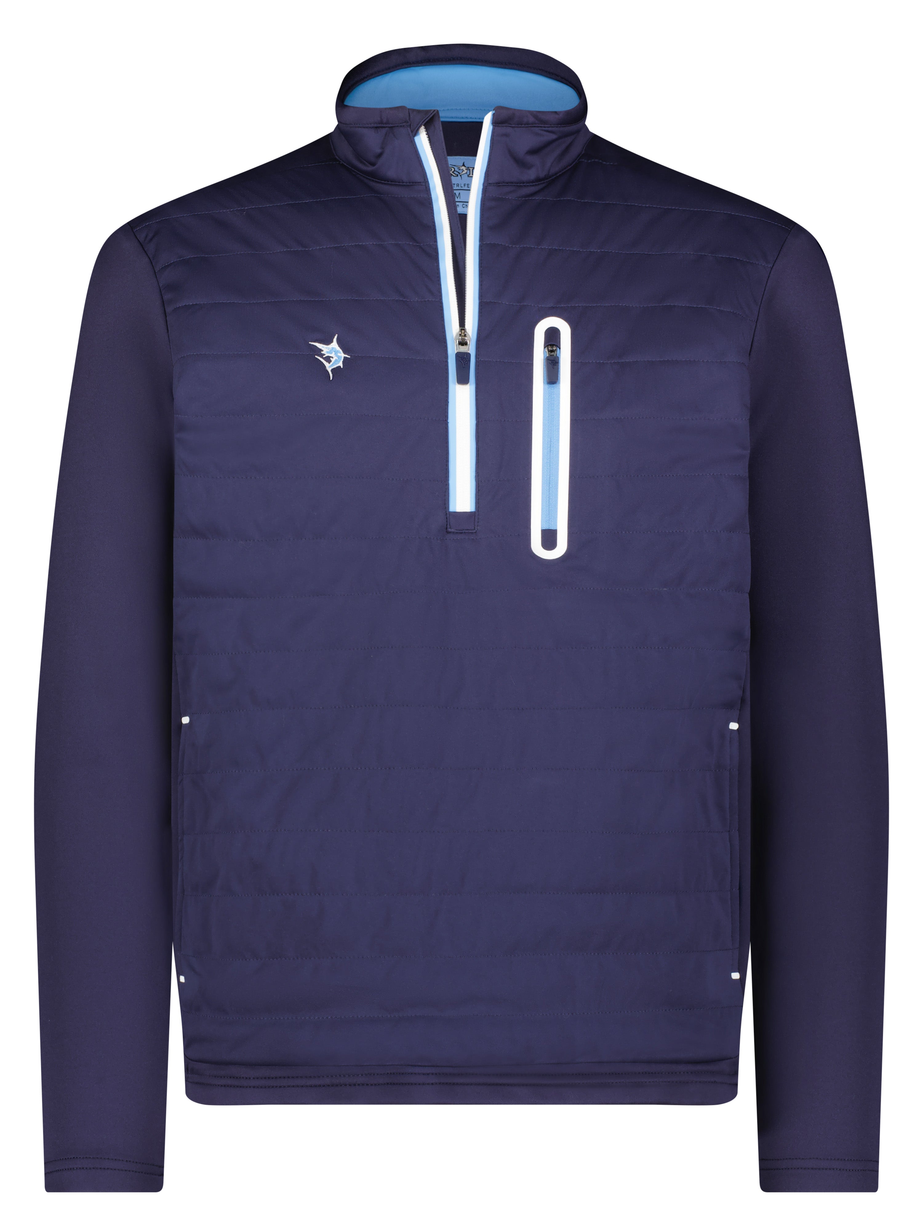 The Hamptons- Long Sleeve Embroidery Classic 3/4 Zip Pullover Men’s Sweater Weather Collection
