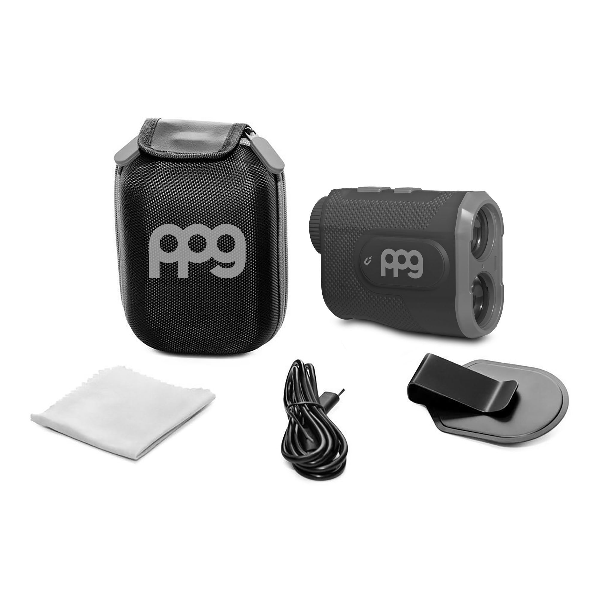 A2 Rangefinder - Magnetic Rangefinder for Golf- Slope Switch- Long Lasting Battery - Black & Gray