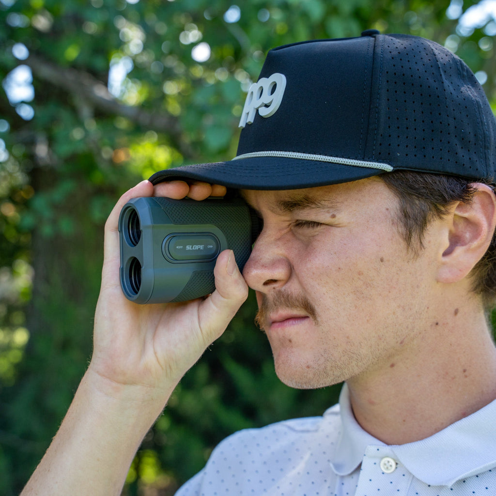 A2 Rangefinder - Magnetic Rangefinder for Golf- Slope Switch- Long Lasting Battery - Black & Gray