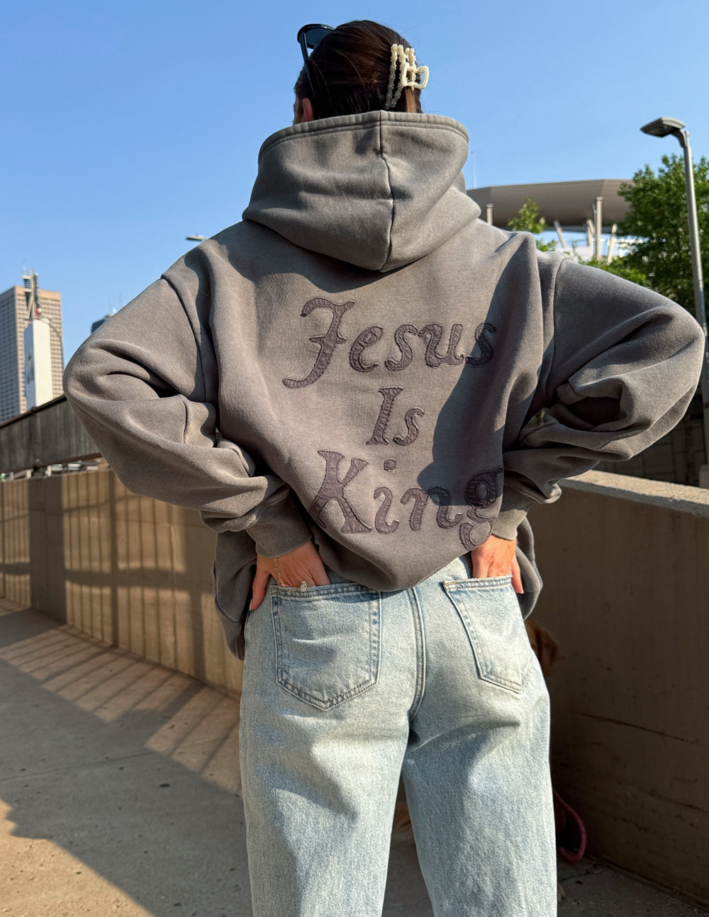 Long Sleeve “Jesus is King” Hoodie Sweatshirt