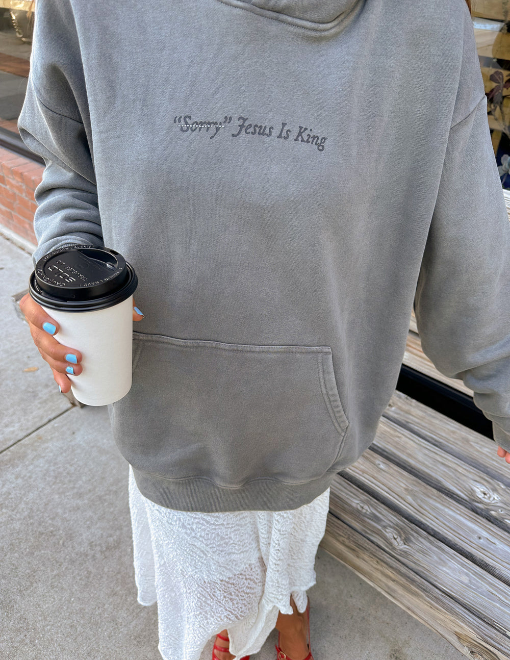 Long Sleeve “Jesus is King” Hoodie Sweatshirt