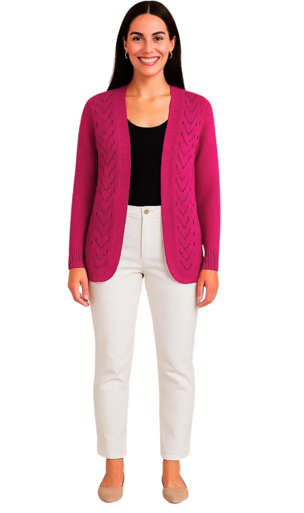 Long Sleeve Cardigan Open Front Cover Up