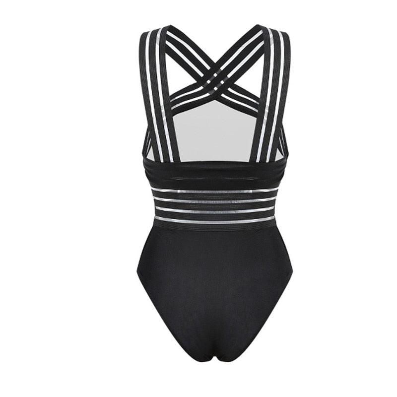 One-Piece Criss-Cross Swimsuit