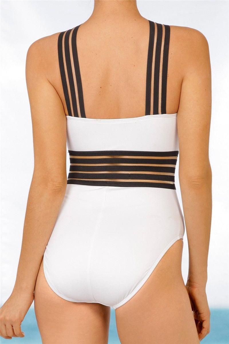 One-Piece Criss-Cross Swimsuit