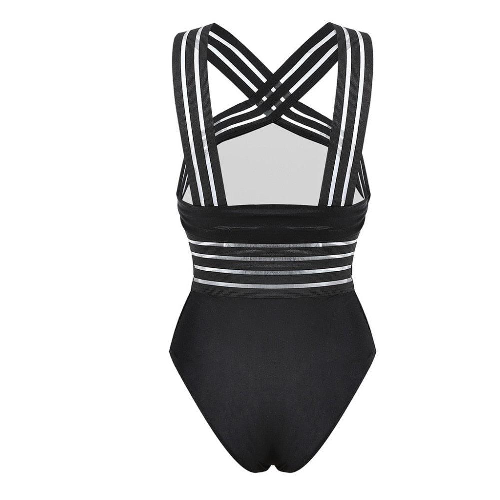 One-Piece Criss-Cross Swimsuit