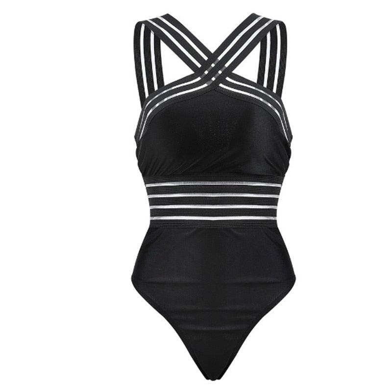 One-Piece Criss-Cross Swimsuit