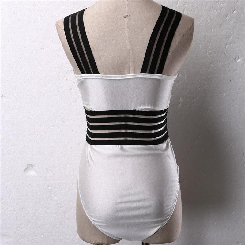 One-Piece Criss-Cross Swimsuit